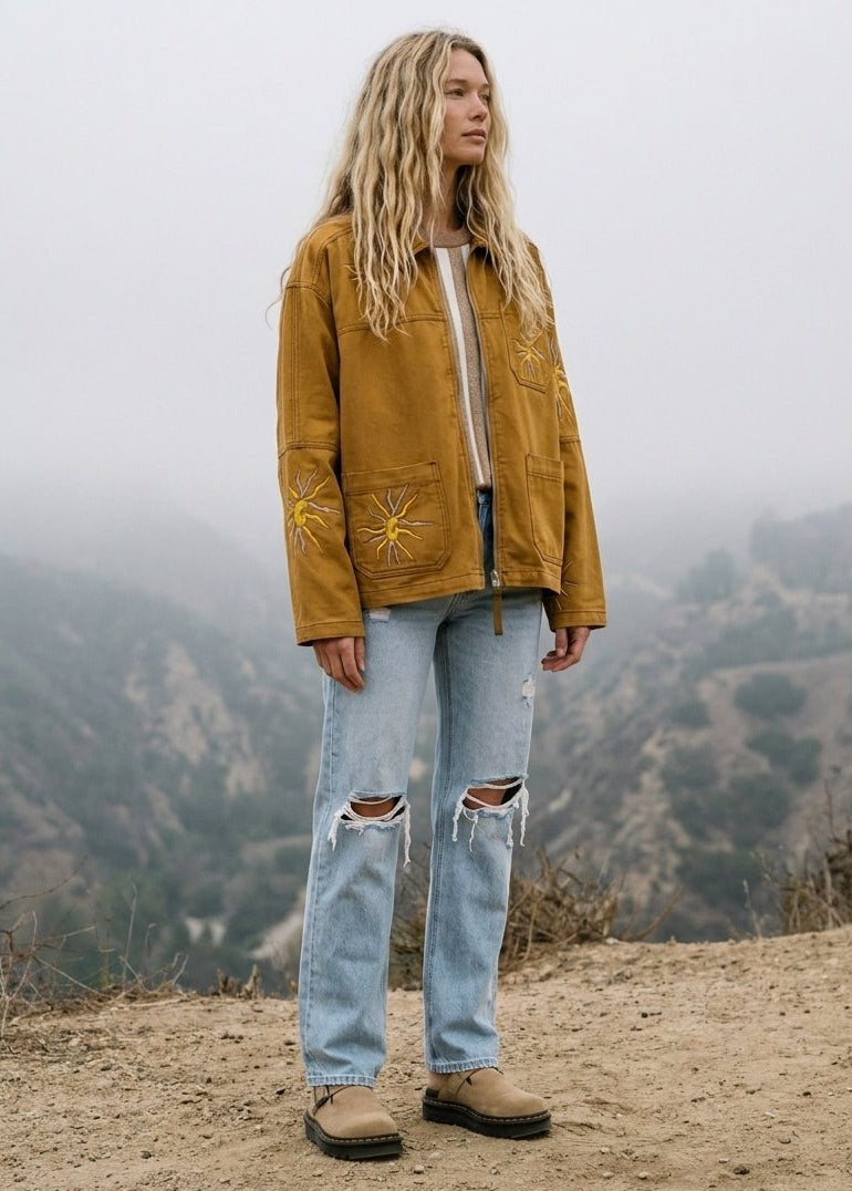 Sunroom Embroidered Utility Jacket - Westly