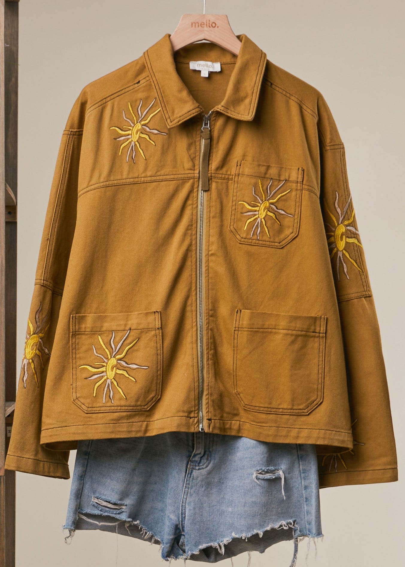 Sunroom Embroidered Utility Jacket - Westly