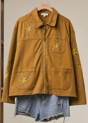 Sunroom Embroidered Utility Jacket - Westly