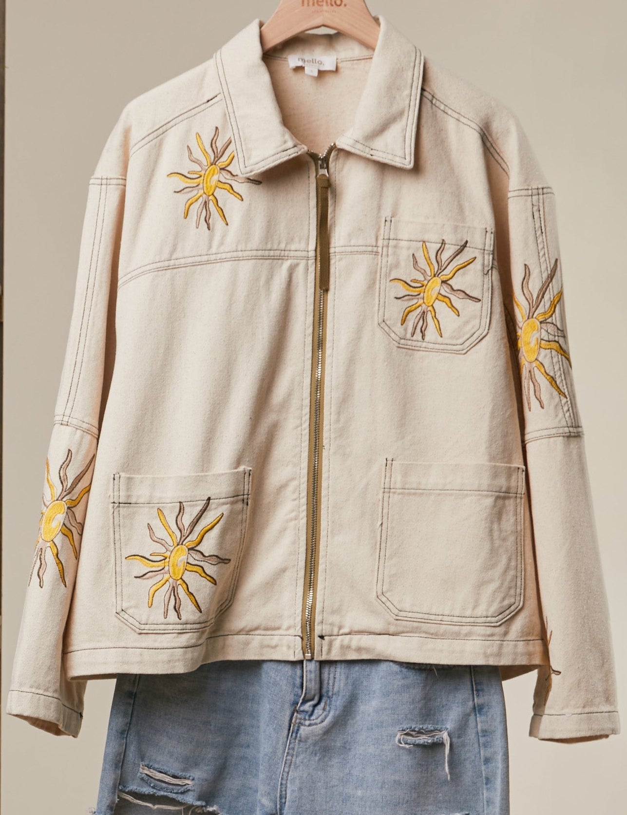 Sunroom Embroidered Utility Jacket - Westly