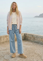Sunset Stripes Knit Cardigan - Westly