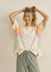 Sunsetter Colorblock Oversized Tee - Westly