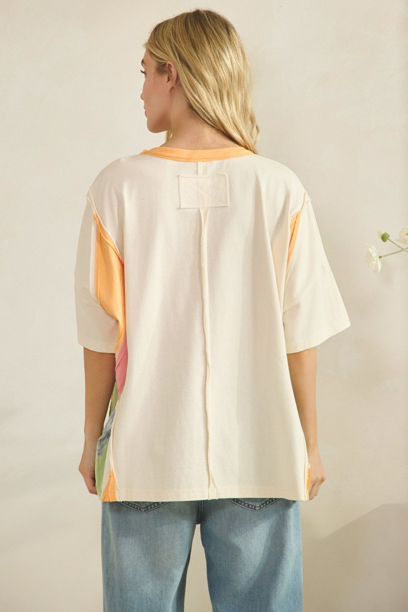 Sunsetter Colorblock Oversized Tee - Westly