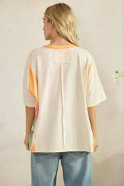 Sunsetter Colorblock Oversized Tee - Westly