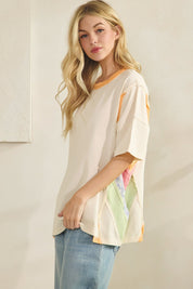 Sunsetter Colorblock Oversized Tee - Westly