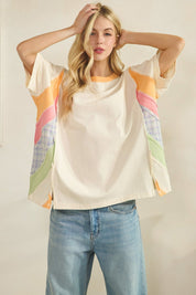 Sunsetter Colorblock Oversized Tee - Westly