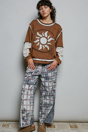 Sunspell French Terry Patchwork Pullover - Westly