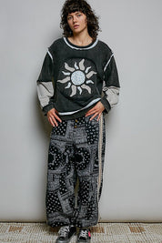Sunspell French Terry Patchwork Pullover - Westly