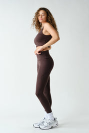 Sure Footed High Rise Sculpt Pocket Leggings in Coffee Bean, photo 2