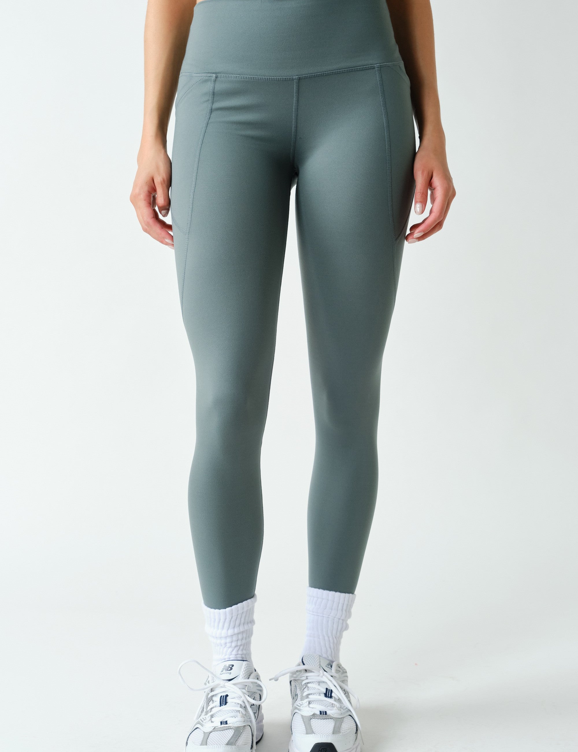 Sure Footed High Rise Sculpt Pocket Leggings in Eucalyptus, photo 1