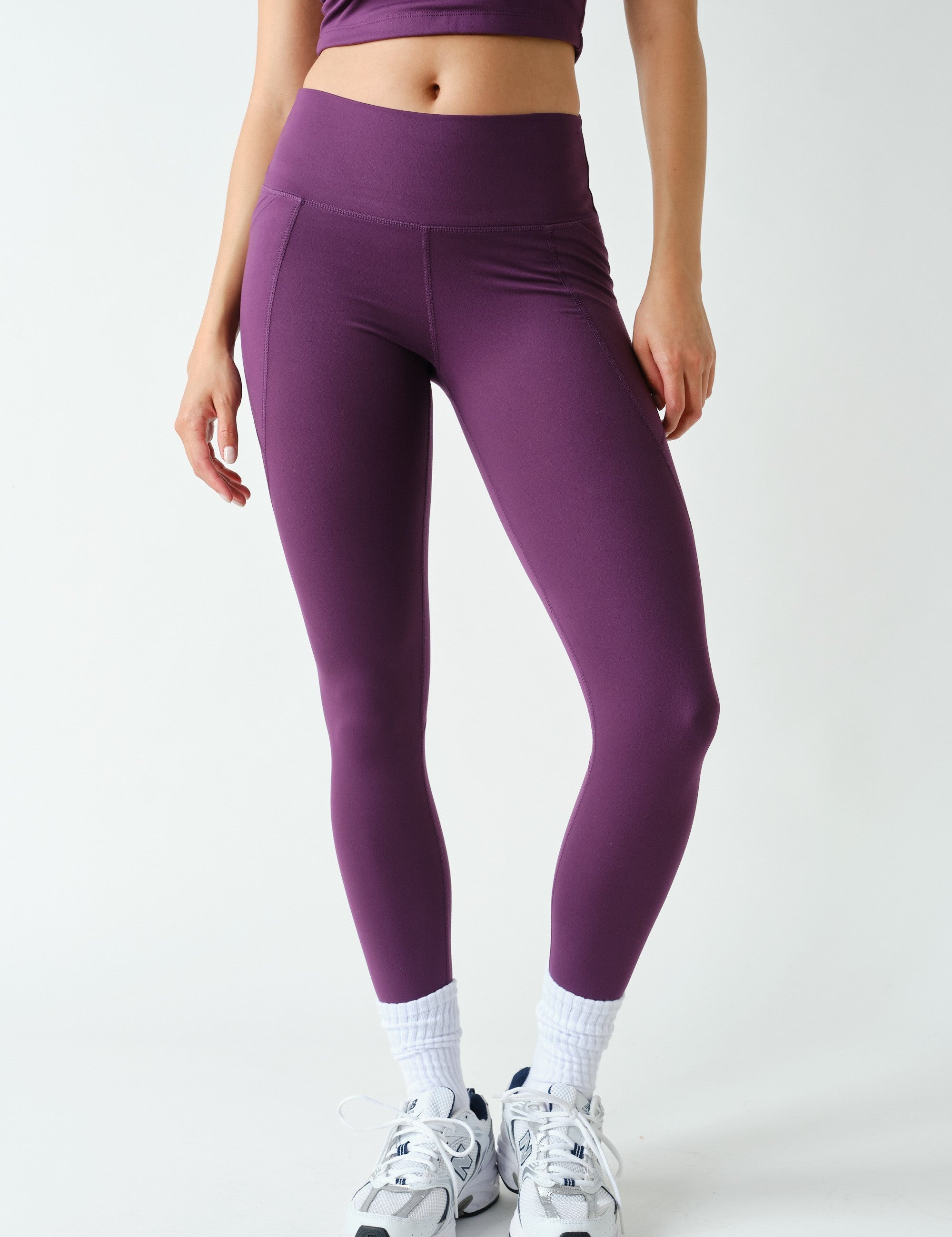 Sure Footed High Rise Sculpt Pocket Leggings in Purple Iris, photo 1