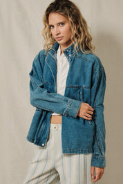 Surveyor Collared Denim Jacket - Westly