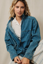 Surveyor Collared Denim Jacket - Westly