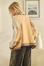 Sutton Mixed Fabric Sweater - Westly