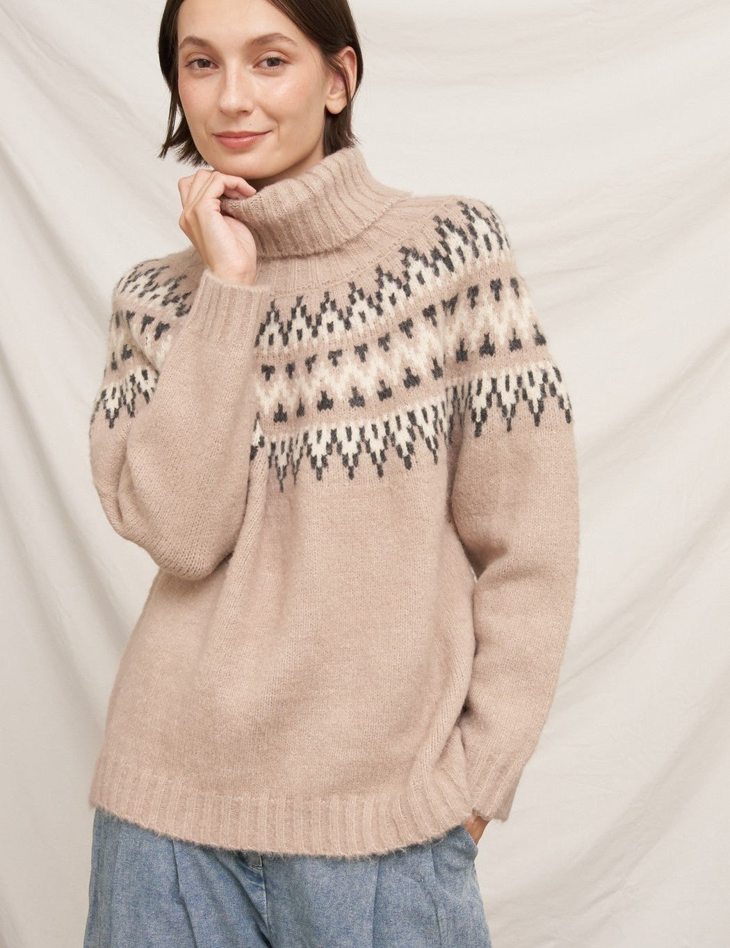 Svalbard Fair Isle Turtleneck Sweater - Westly
