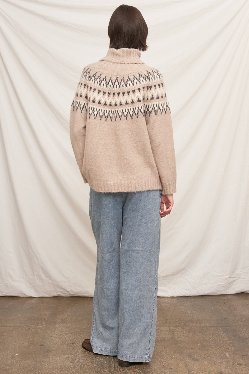 Svalbard Fair Isle Turtleneck Sweater - Westly