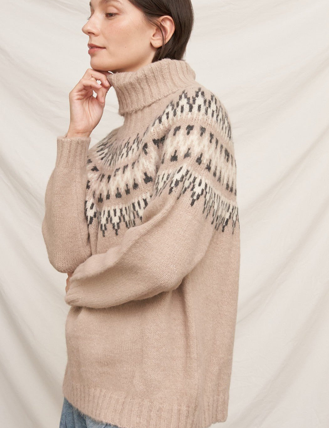 Svalbard Fair Isle Turtleneck Sweater - Westly