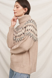 Svalbard Fair Isle Turtleneck Sweater - Westly