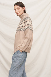 Svalbard Fair Isle Turtleneck Sweater - Westly
