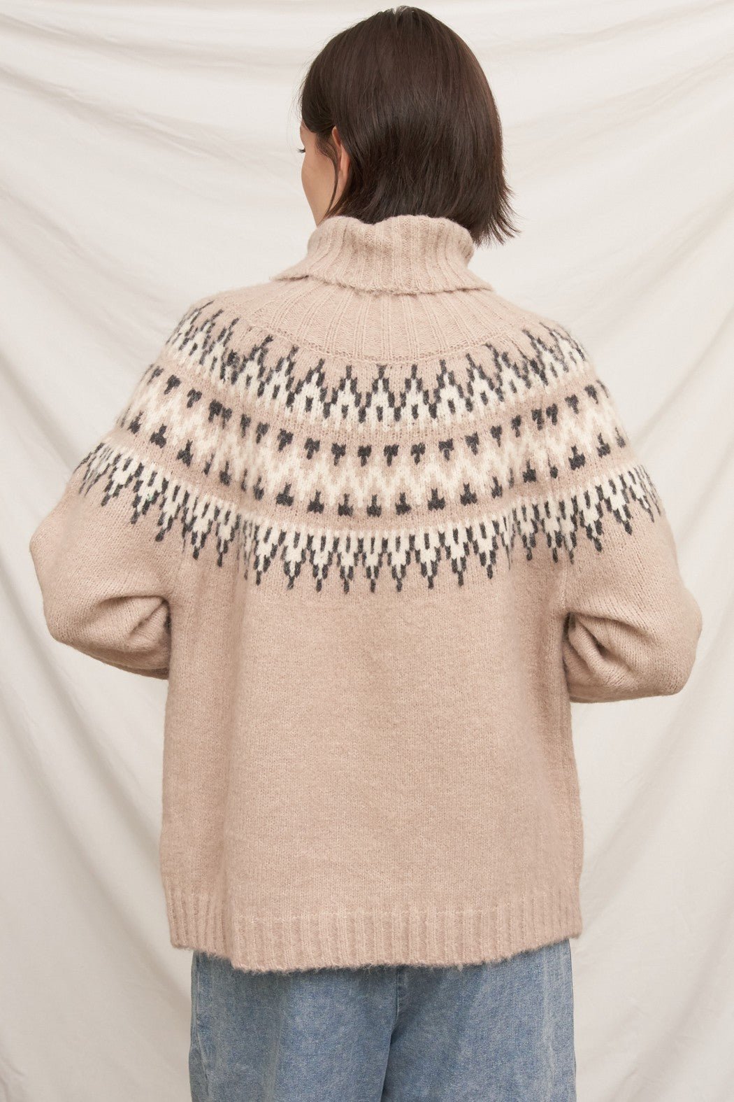 Svalbard Fair Isle Turtleneck Sweater - Westly