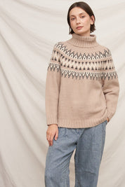 Svalbard Fair Isle Turtleneck Sweater - Westly