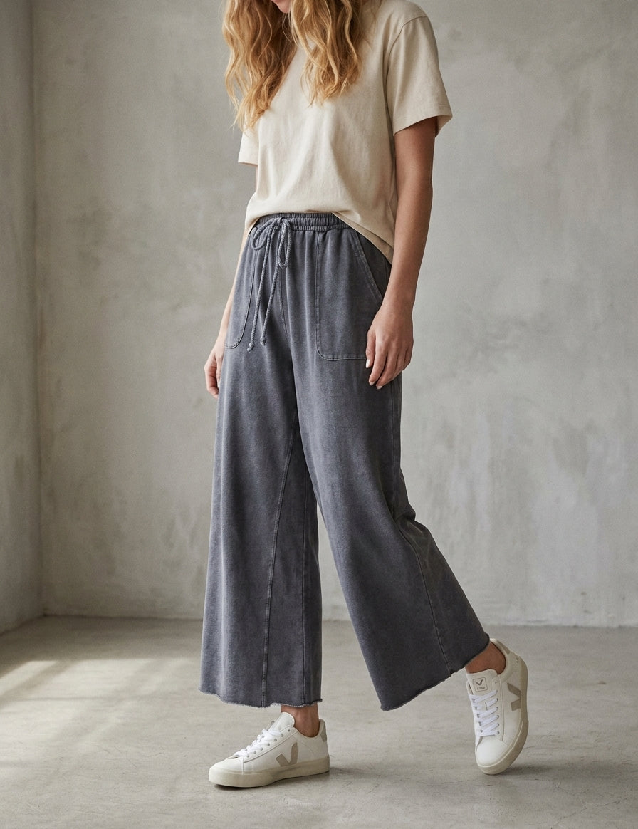 The Essential Mineral Washed Terry Sweatpants