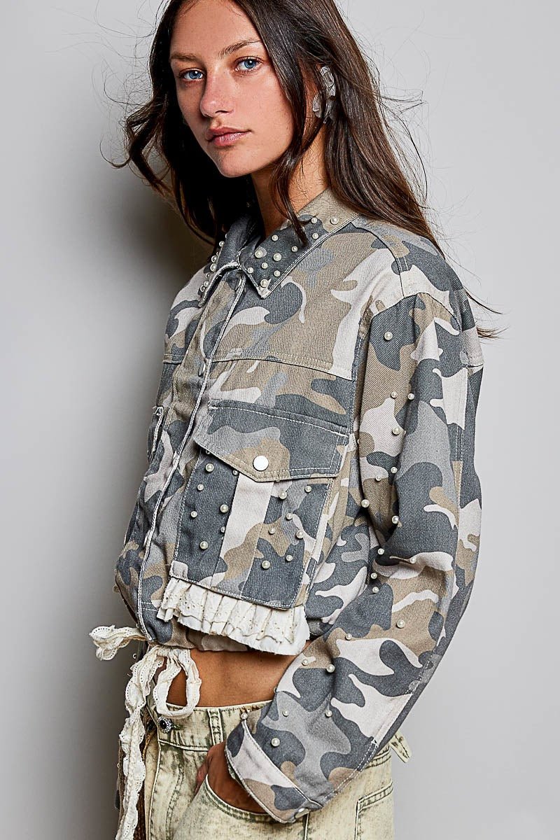 Sweet Surrender Camo Twill Jacket - Westly