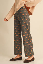 Sweetgrass Floral Wide Leg Cropped Pants - Westly