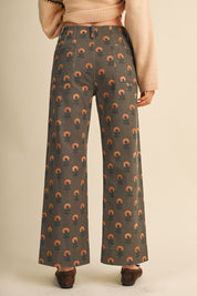 Sweetgrass Floral Wide Leg Cropped Pants in Olive Floral, photo 6