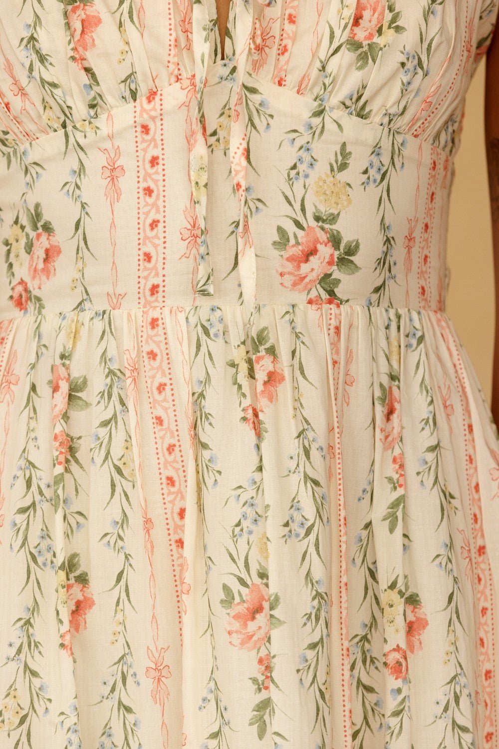 Sylvana Floral Stripe Maxi Dress - Westly