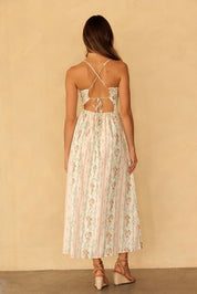 Sylvana Floral Stripe Maxi Dress - Westly