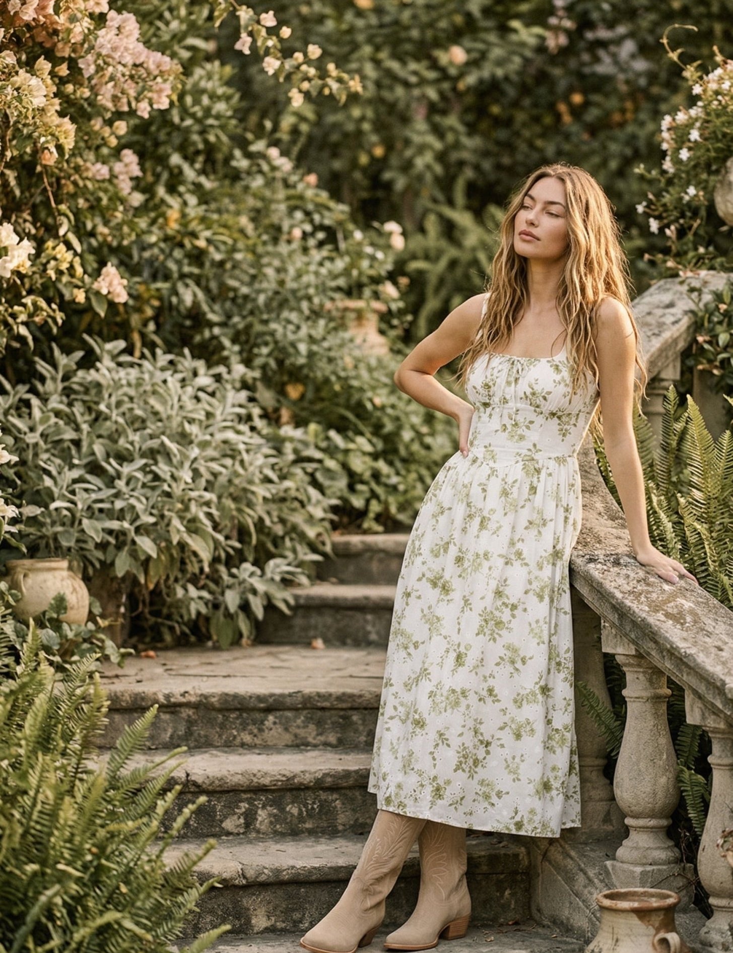 Sylvie Corset Midi Dress - Westly