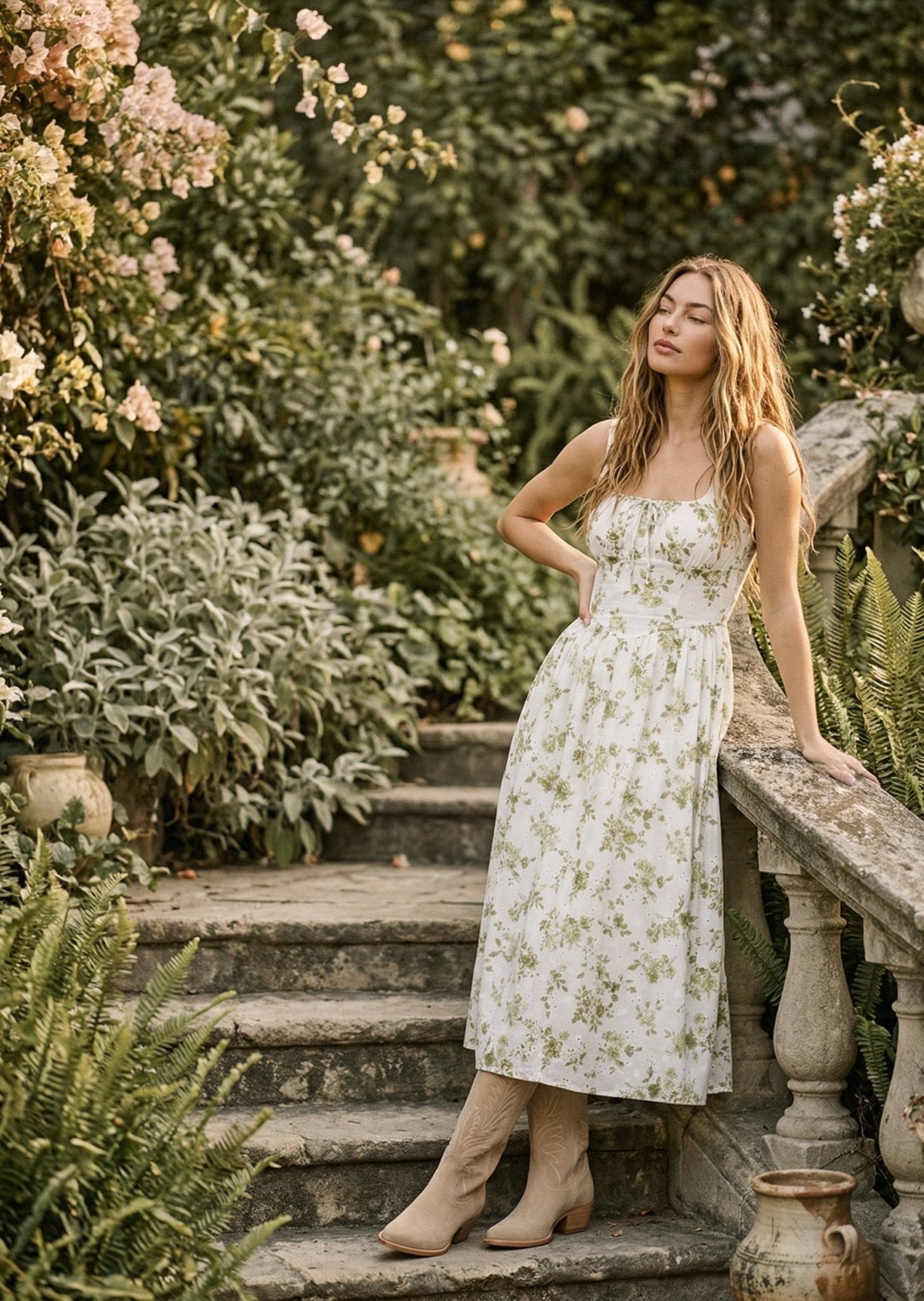 Sylvie Corset Midi Dress - Westly