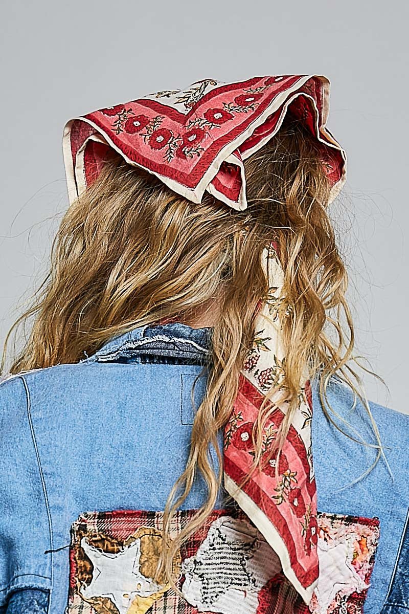 Sylvie Hand Block Print Scarf - Westly