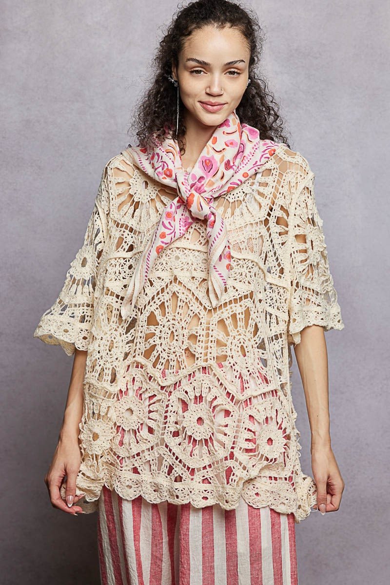 Sylvie Hand Block Print Scarf - Westly