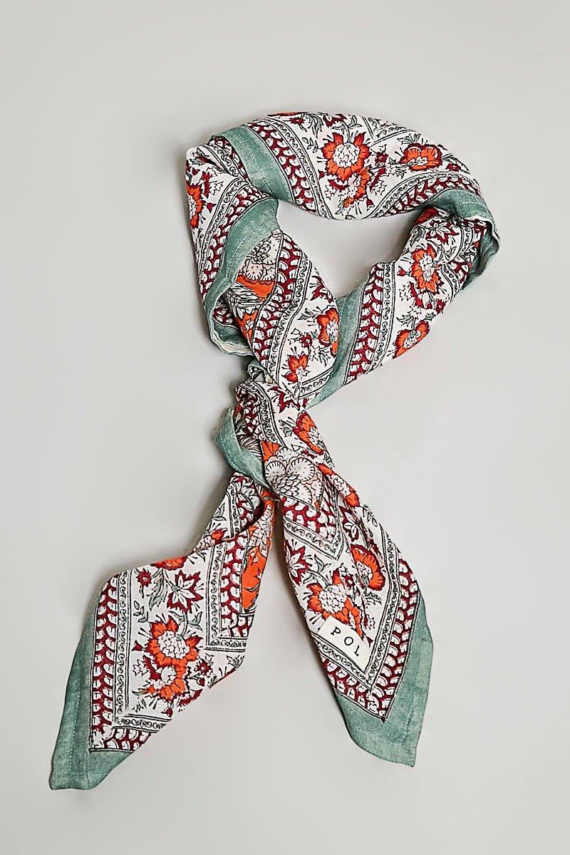 Sylvie Hand Block Print Scarf - Westly