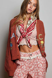 Sylvie Hand Block Print Scarf - Westly