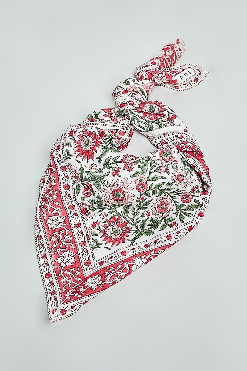 Sylvie Hand Block Print Scarf - Westly