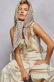 Sylvie Hand Block Print Scarf - Westly