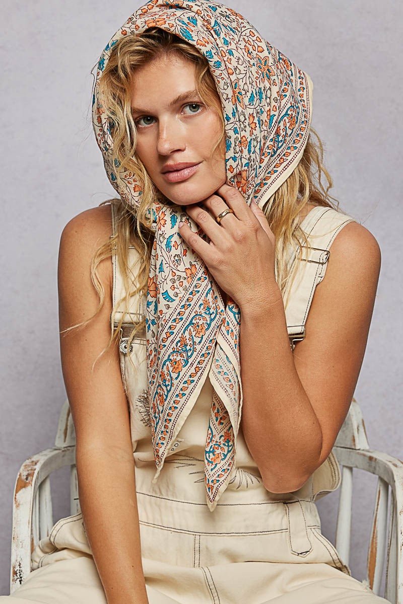 Sylvie Hand Block Print Scarf - Westly