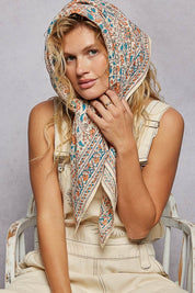 Sylvie Hand Block Print Scarf - Westly