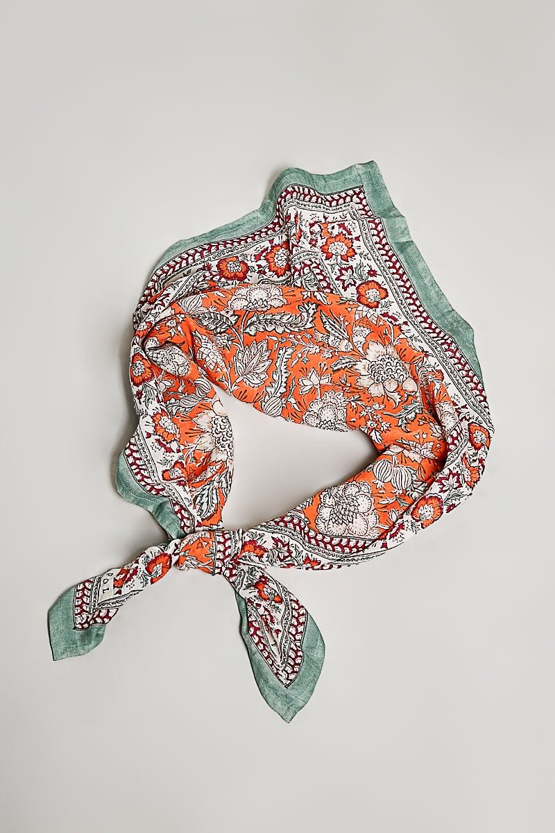 Sylvie Hand Block Print Scarf - Westly