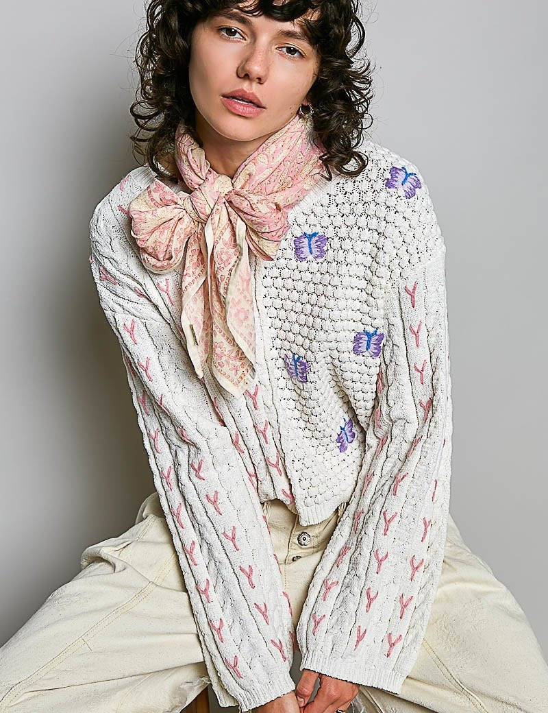 Sylvie Hand Block Print Scarf - Westly