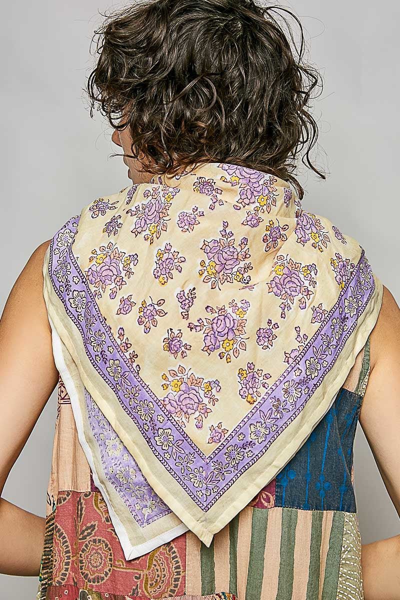 Sylvie Hand Block Print Scarf - Westly