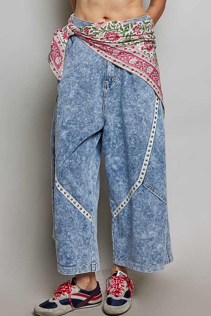 Sylvie Hand Block Print Scarf - Westly