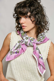 Sylvie Hand Block Print Scarf - Westly