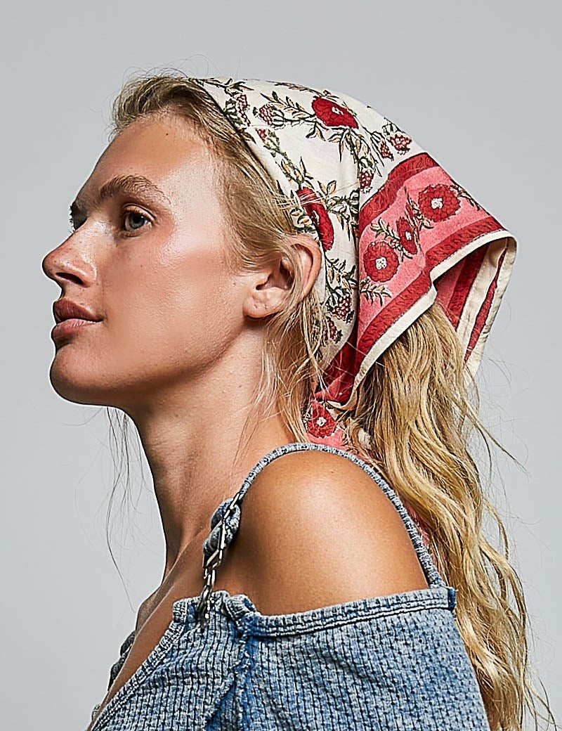 Sylvie Hand Block Print Scarf - Westly