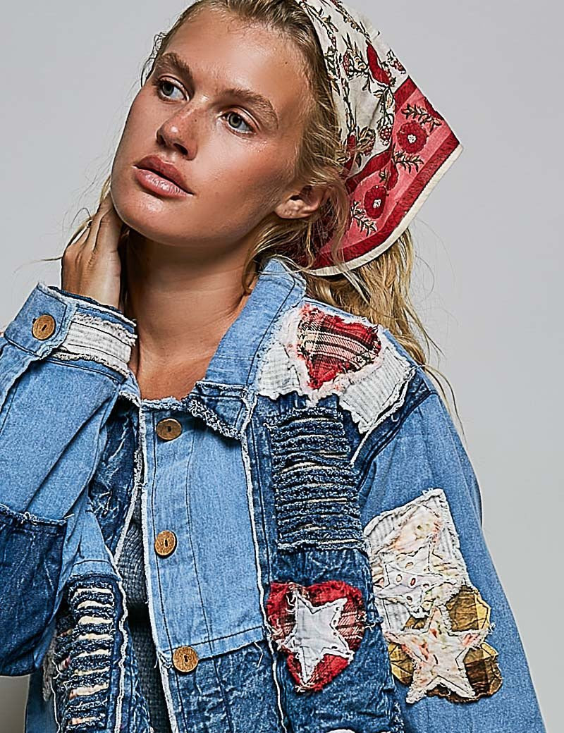 Sylvie Hand Block Print Scarf - Westly