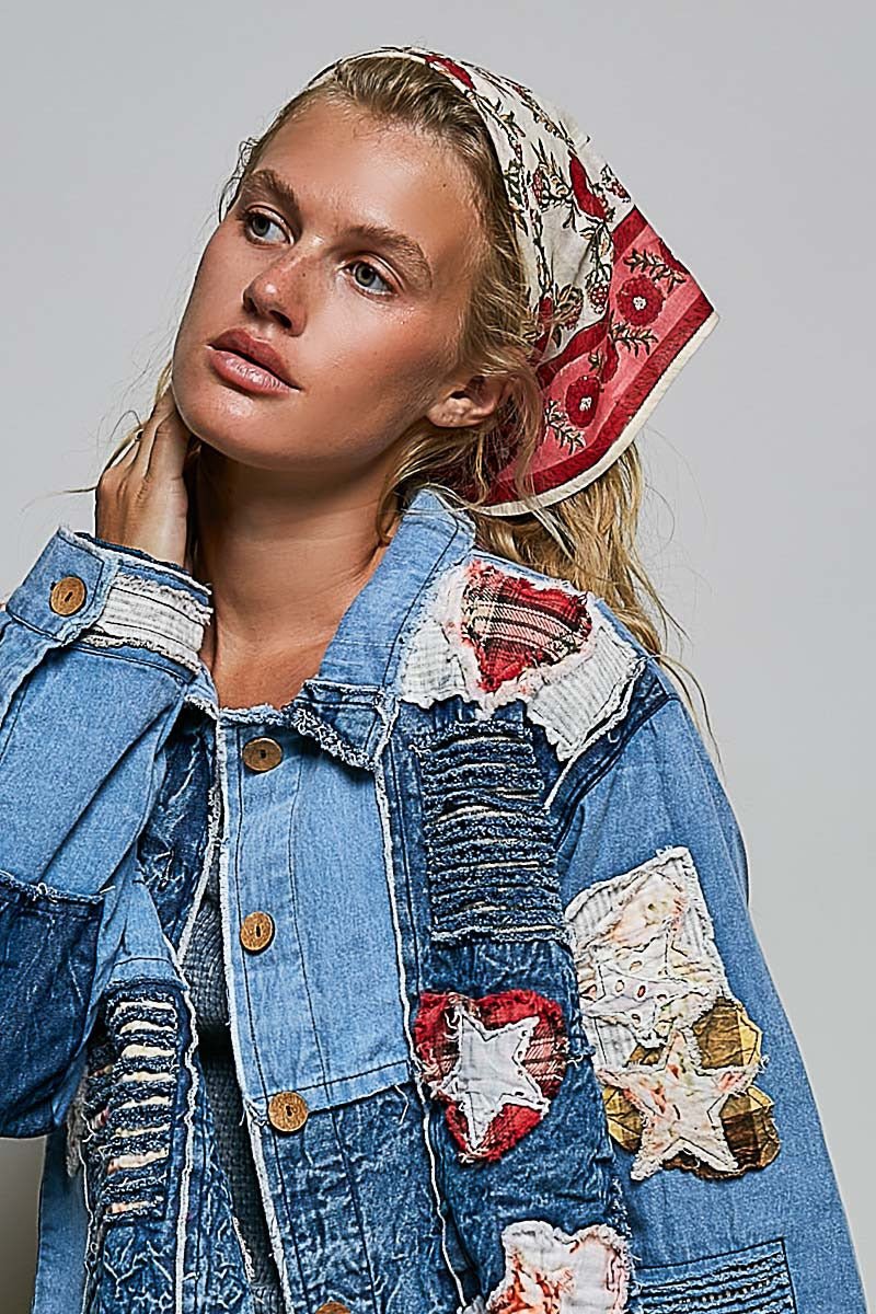 Sylvie Hand Block Print Scarf - Westly