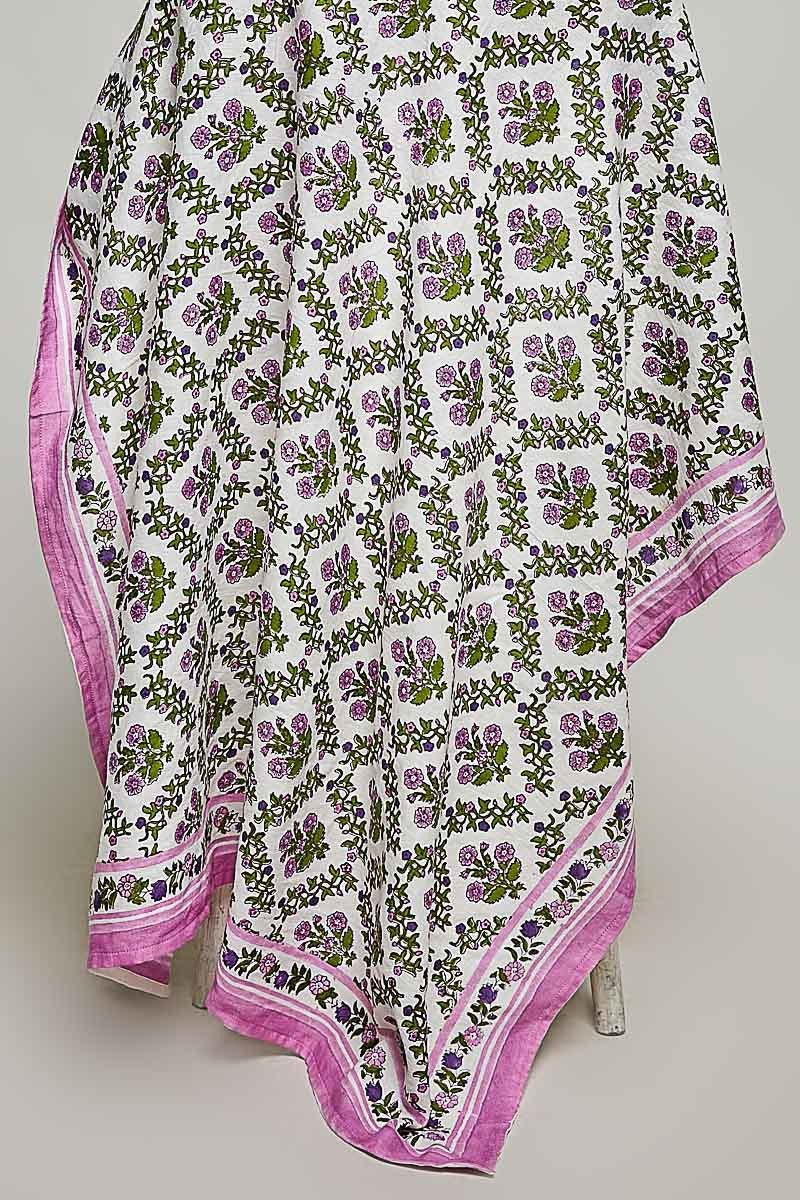 Sylvie Hand Block Print Scarf - Westly